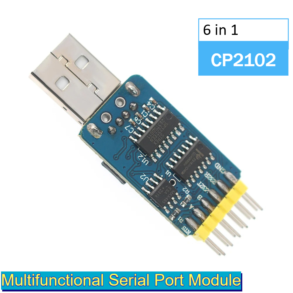Level Shifter 3.3V - Adaptor Seri USB 6 In 1