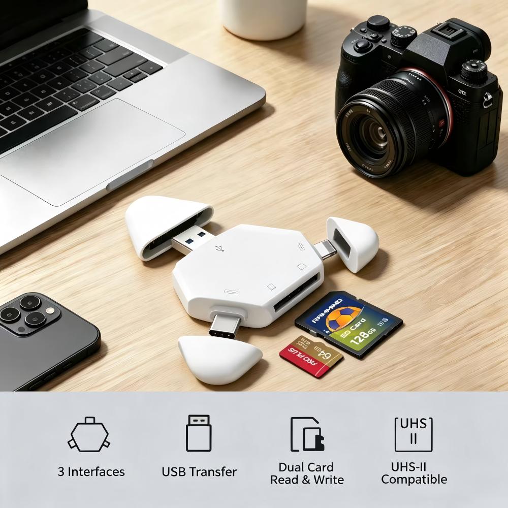 Home Assistant Sd - Pembaca Kartu Memori 3 In 1