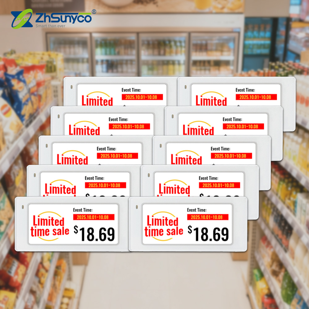 Display Epaper 2.9 - 10 Buah Label Harga Digital Ukuran