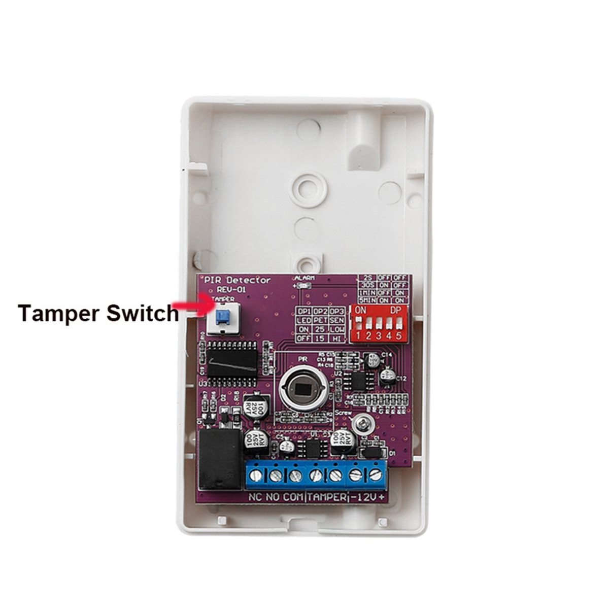 Motion Sensor Pir Wired - AA80 12V Detektor Gerakan Pasif Berkabel