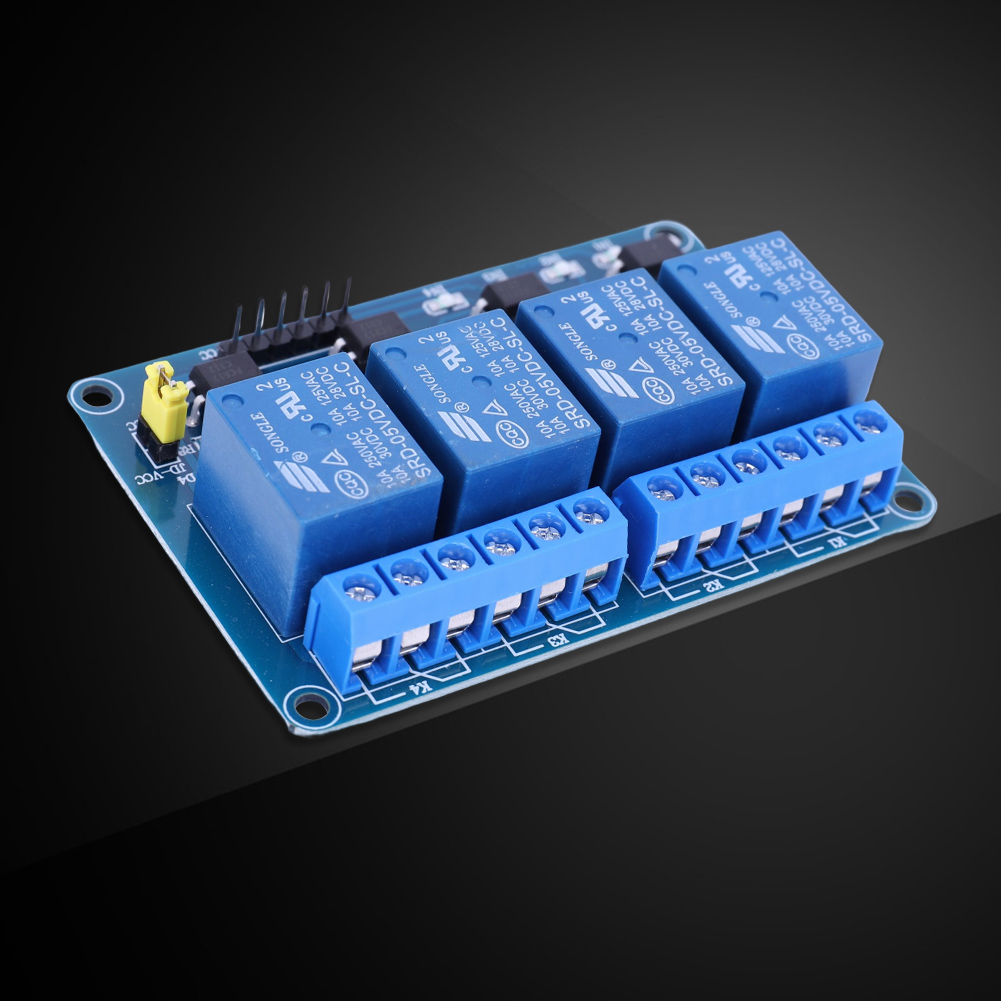 Papan Relai 4 Saluran 5V 12V d - Home Automation Arduino ulasan dan harga