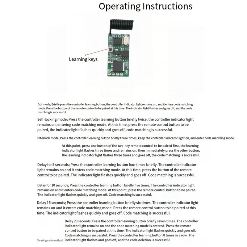 B04B-Untuk Pengontrol Sakelar  - 433Mhz Receiver Module ulasan dan harga
