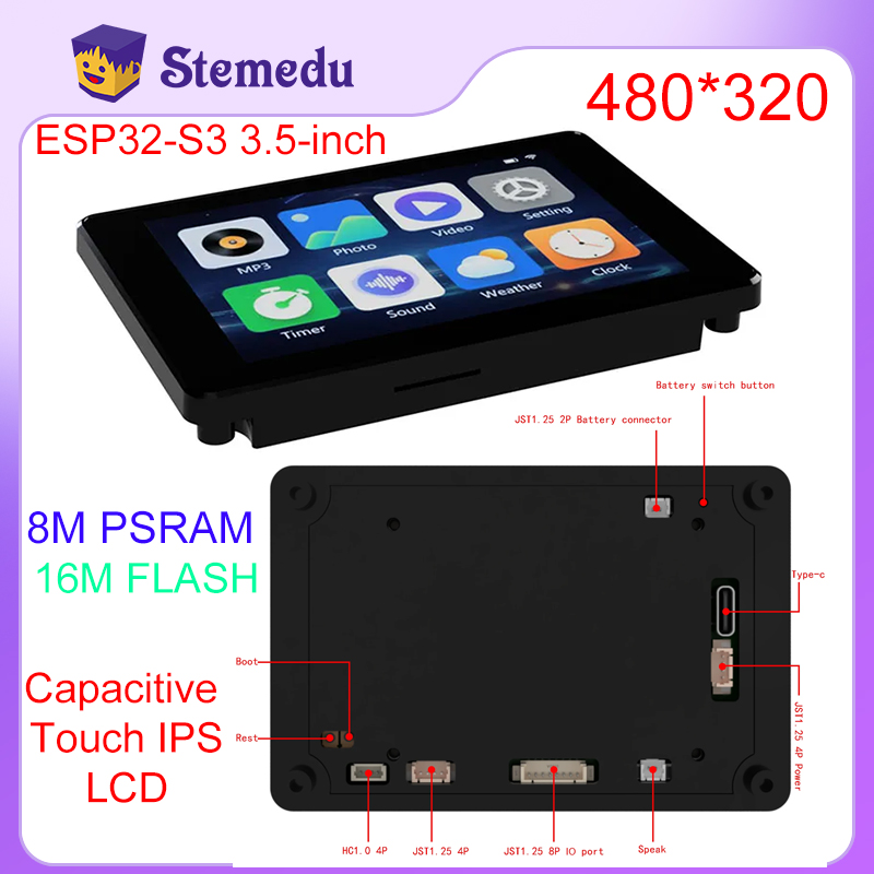 ESP32-S3 Mini 3.5 inci kapasit - Home Automation Arduino ulasan dan harga
