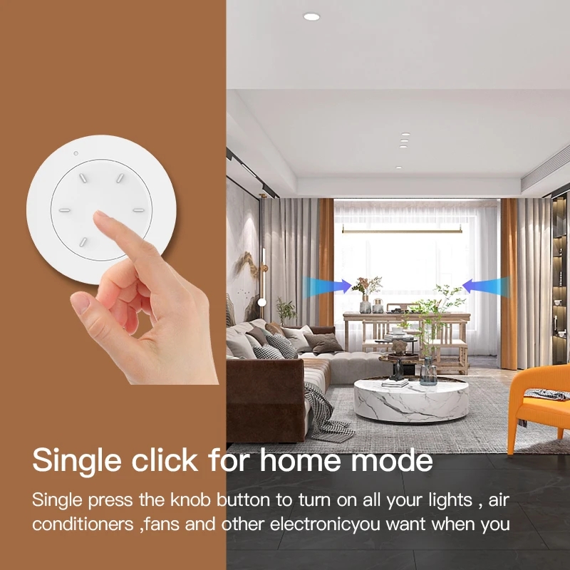Sakelar Kenop ZigBee Pintar Be - Home Automation Technology ulasan dan harga