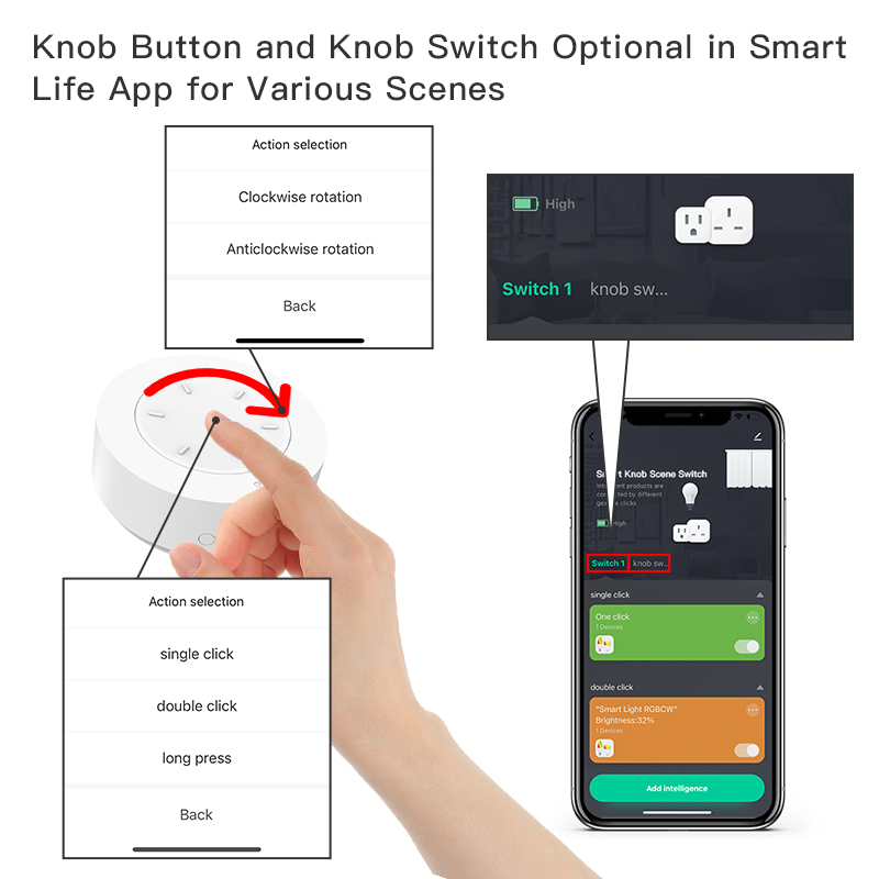 Sakelar Kenop ZigBee Pintar Be - Home Automation Technology ulasan dan harga