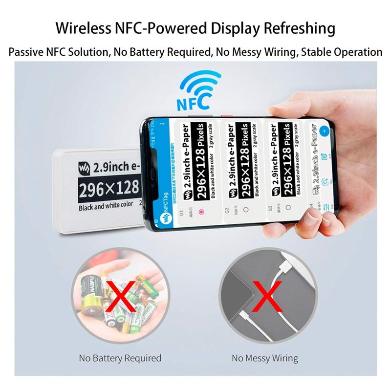 Modul Layar E-Ink Nirkabel 2.9 - Display Epaper 2.9 ulasan dan harga