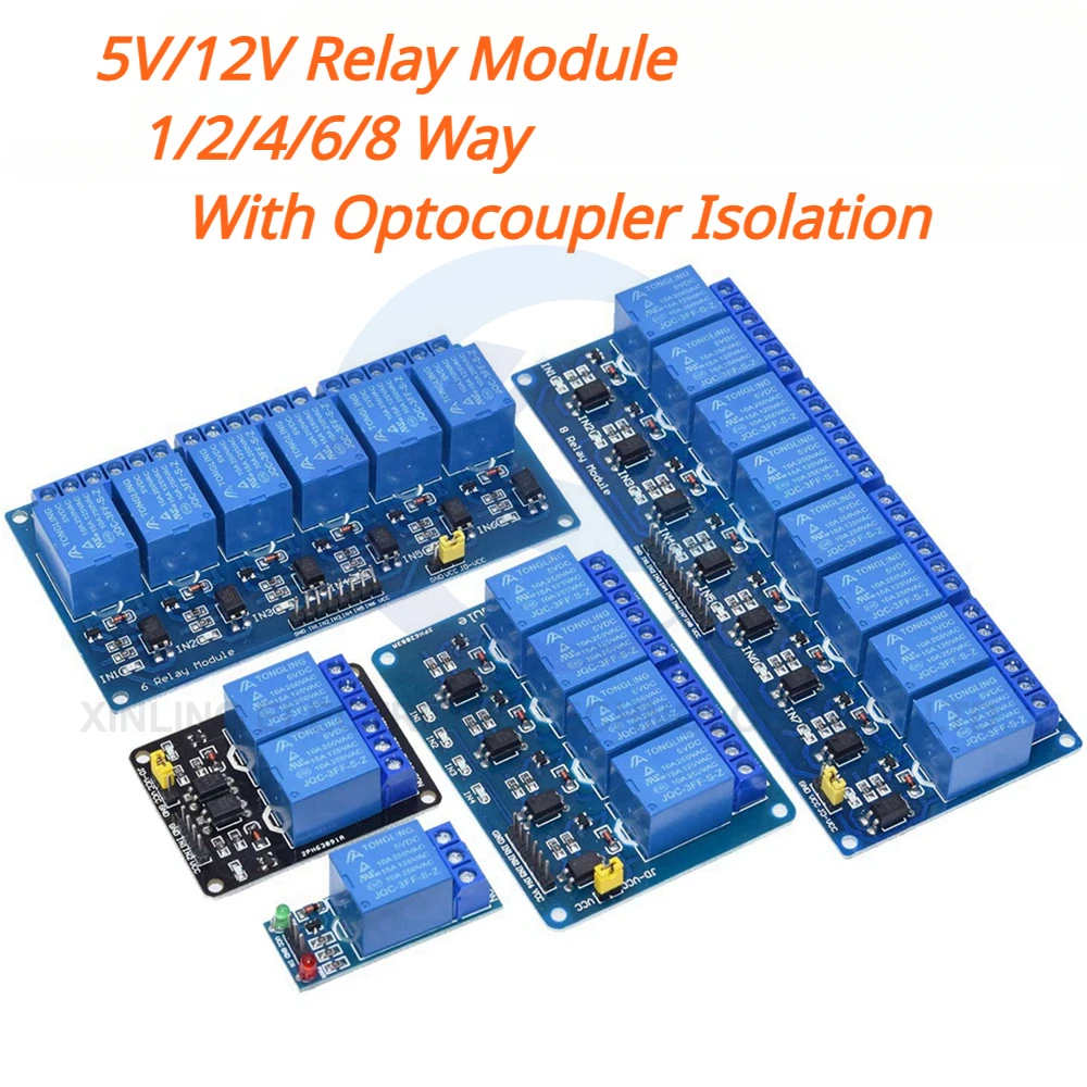 Modul Relai 5/12V 1/2/4/6/8 Sa - Home Automation Arduino ulasan dan harga