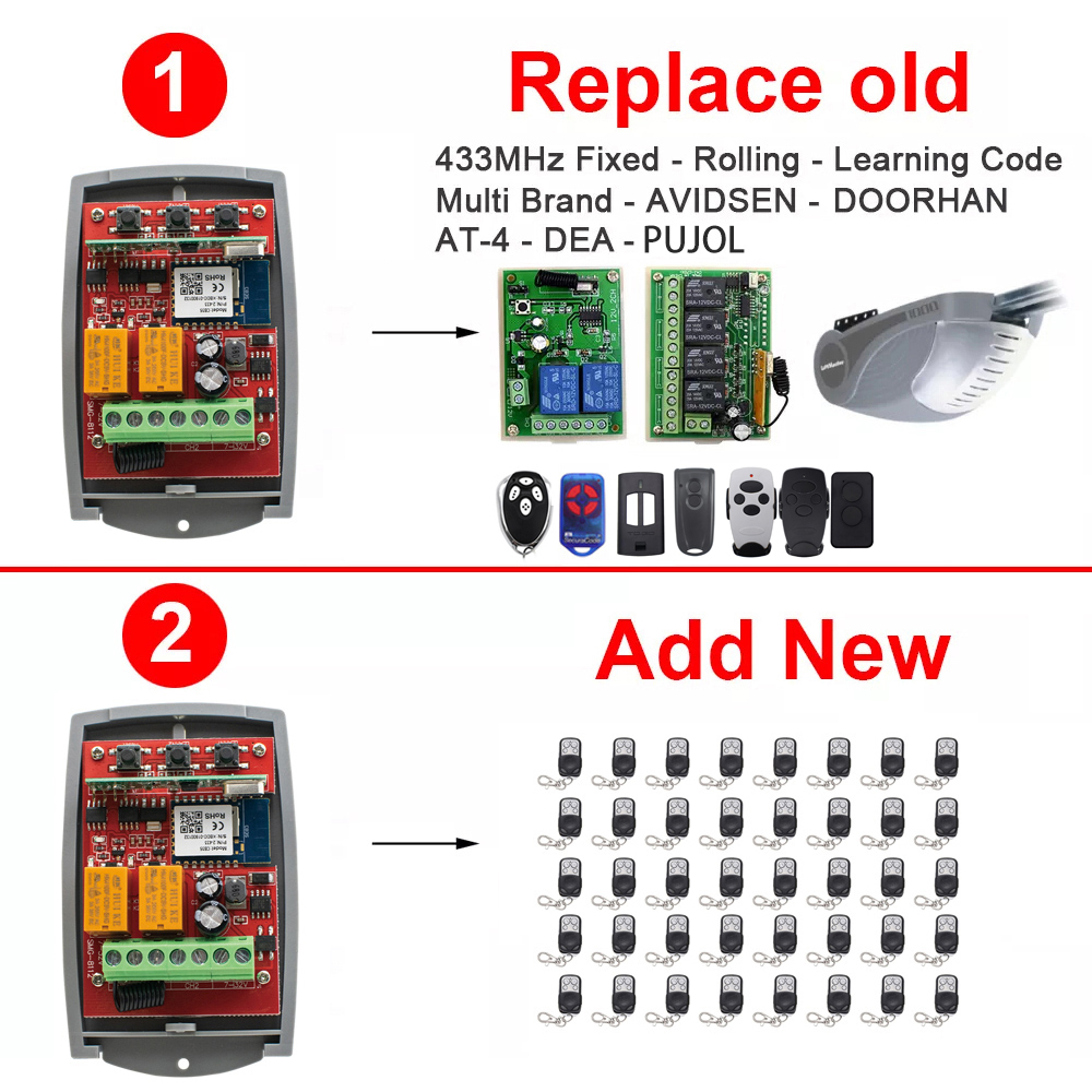 Tuya pembuka kontrol gerbang o - 433Mhz Receiver Module ulasan dan harga