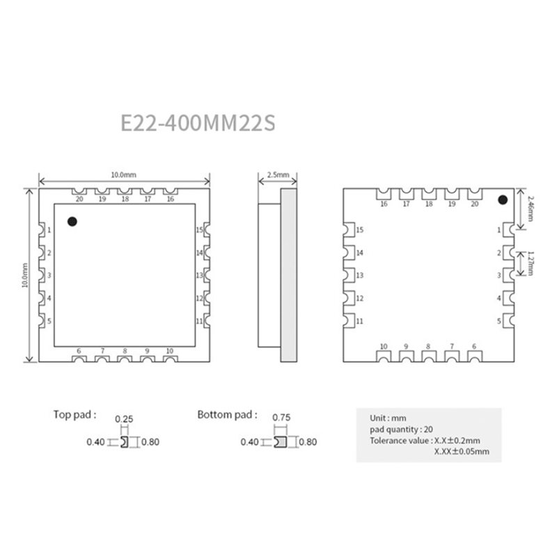 2X EBYTE SX1268 433Mhz Lora Mo - 433Mhz Receiver Module ulasan dan harga